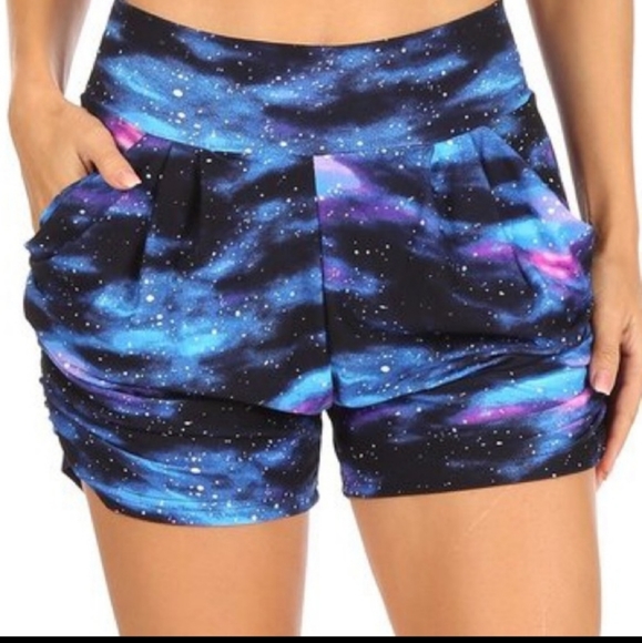 Galaxy butter-soft pocket summer, spring casual comfy women's shorts. - Picture 4 of 4